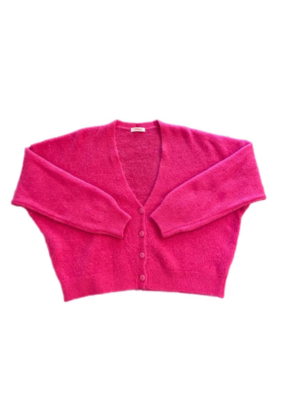 ♡ Lockere Strickjacke mit Knöpfen