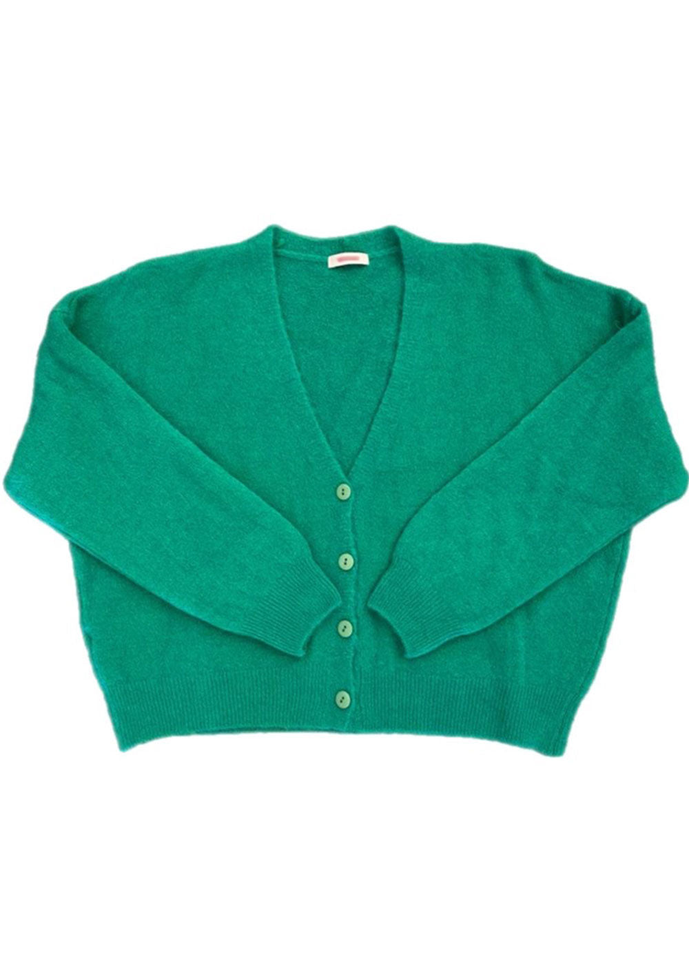 ♡ Lockere Strickjacke mit Knöpfen