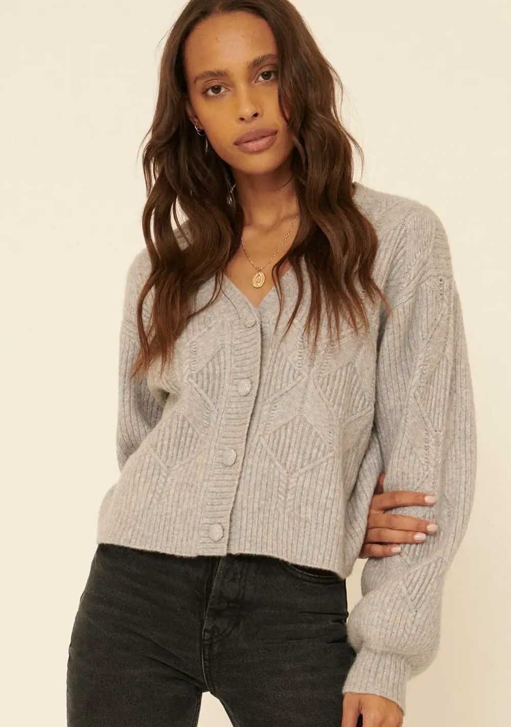 ♡ Strickpullover mit Zopfmuster