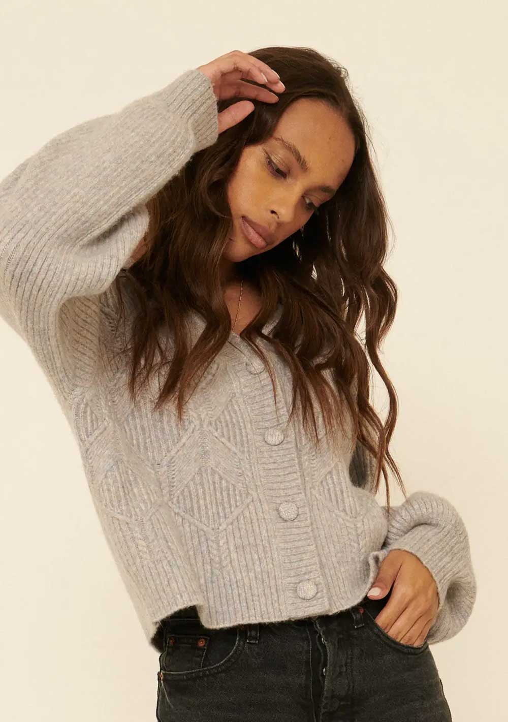 ♡ Strickpullover mit Zopfmuster