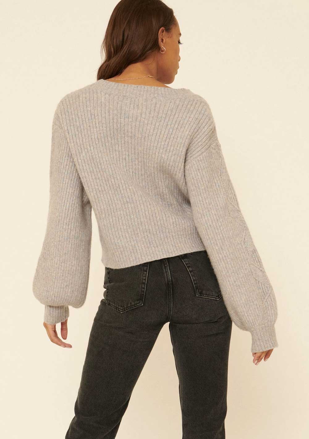 ♡ Strickpullover mit Zopfmuster