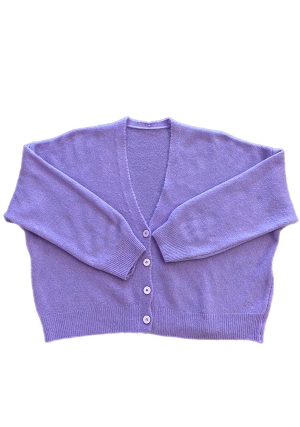 ♡ Lockere Strickjacke mit Knöpfen