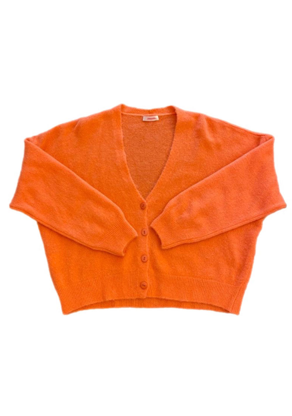 ♡ Lockere Strickjacke mit Knöpfen