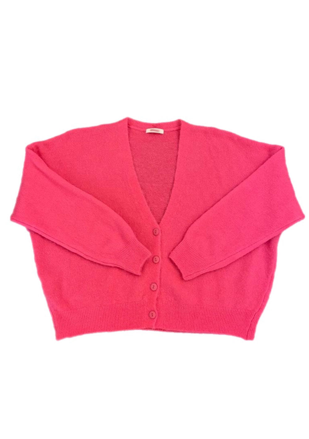 ♡ Lockere Strickjacke mit Knöpfen