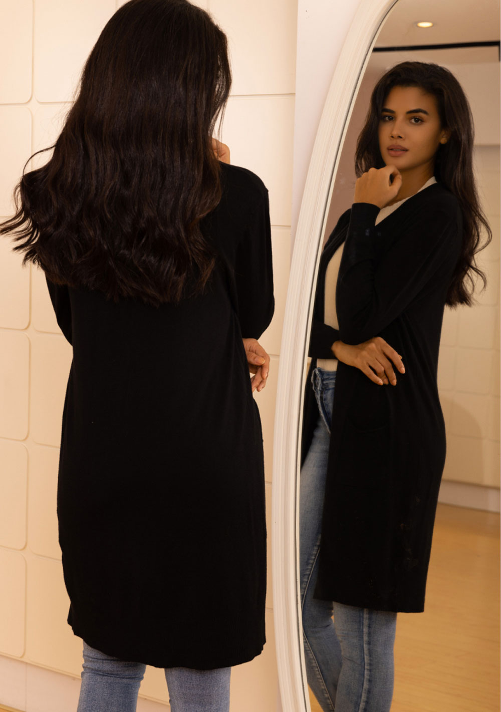 ♡ Feinstrickjacke aus hochwertigem Material