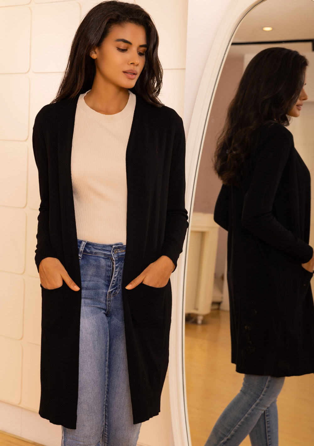 ♡ Feinstrickjacke aus hochwertigem Material