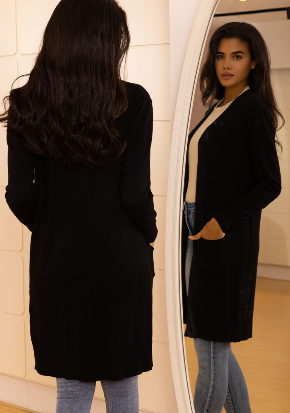 ♡ Feinstrickjacke aus hochwertigem Material