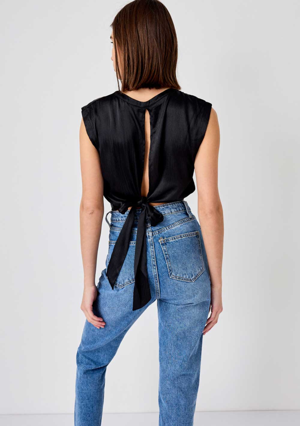 ♡ Glänzendes Crop-Top