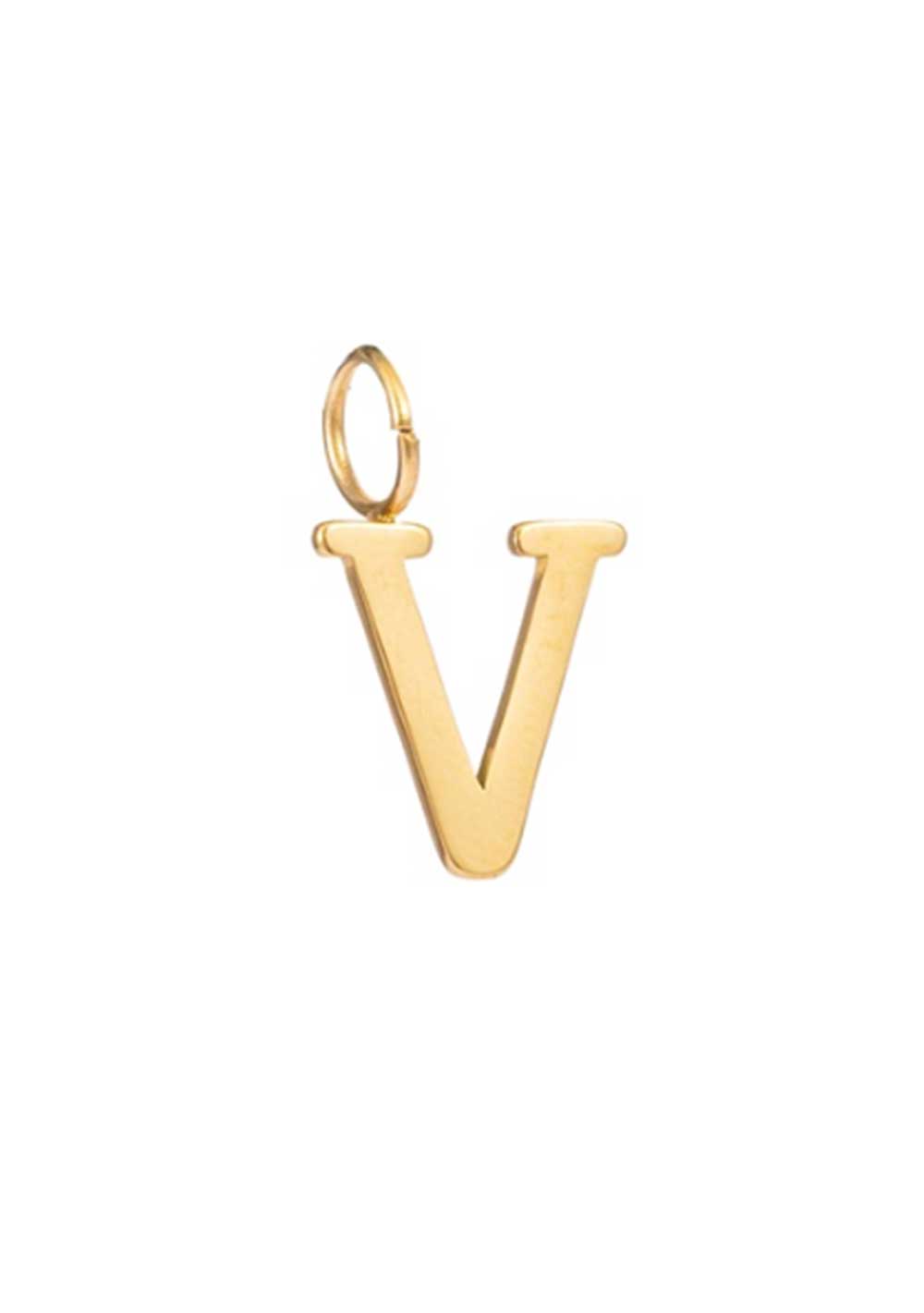 ♡ Goldfarbener Letter Charm