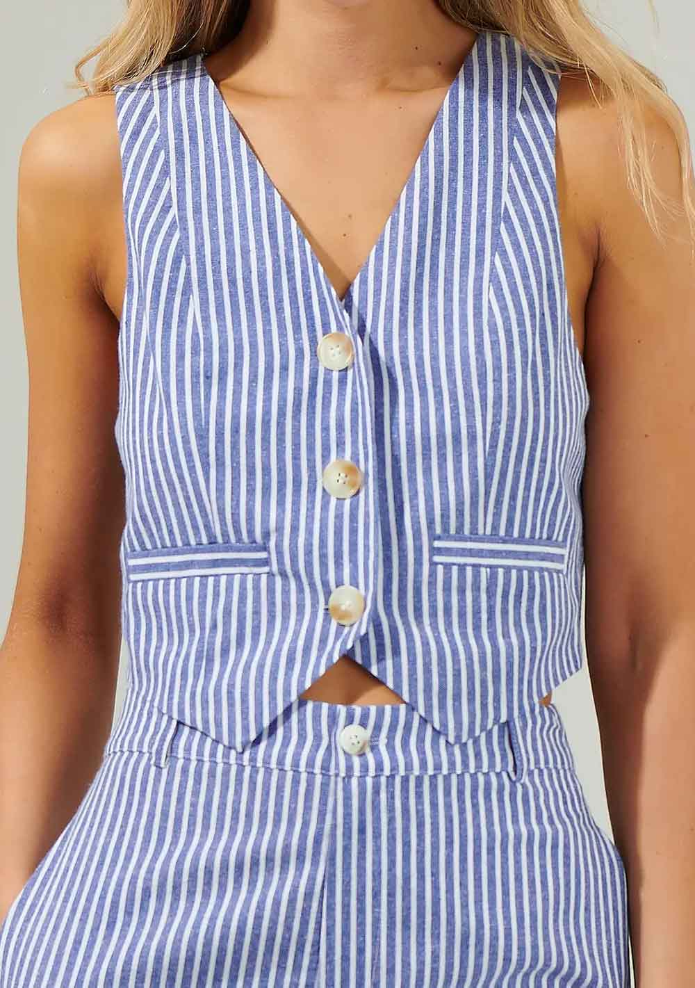 ♡ Weste mit Streifendesign