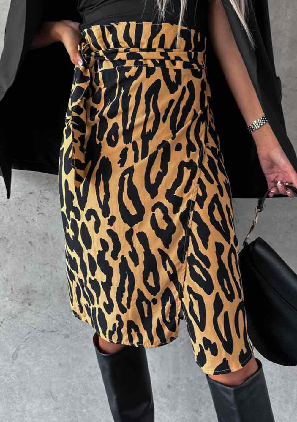 ♡ Wickelrock mit Leopardenprint