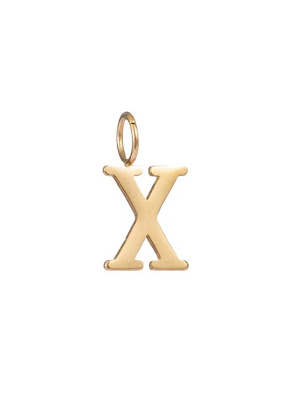 ♡ Goldfarbener Letter Charm