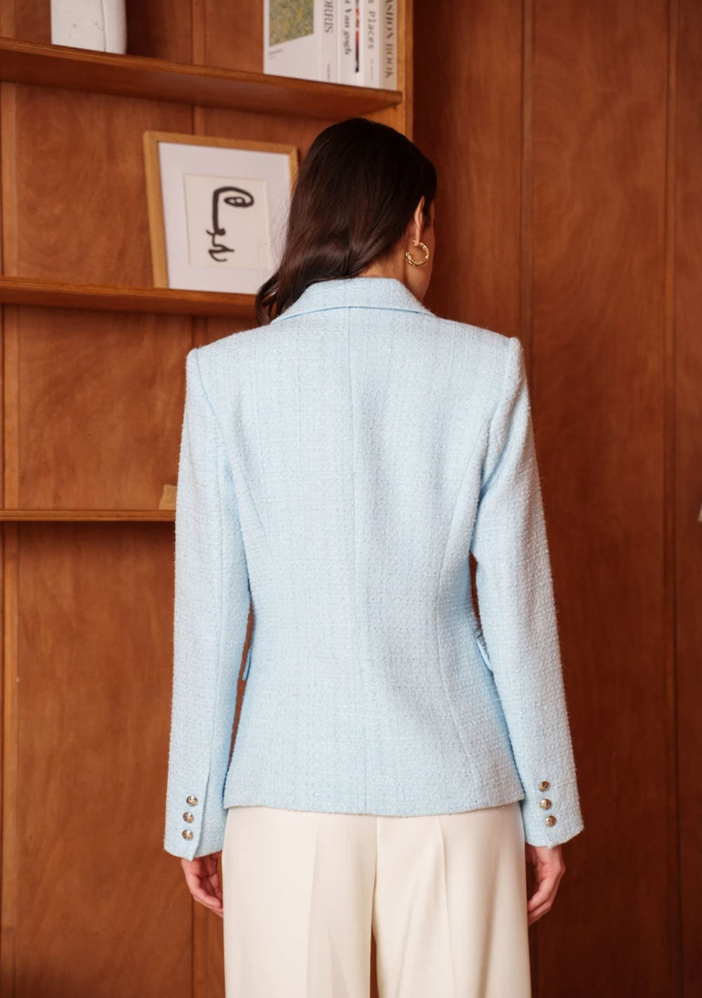 ♡ Doppelreihiger Blazer aus Tweed