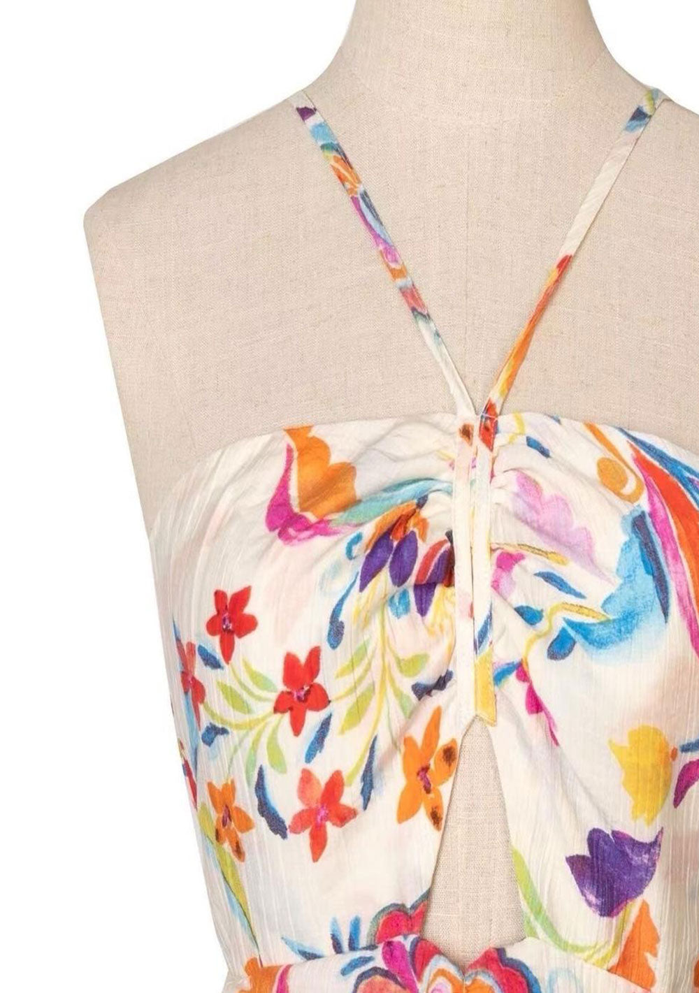 ♡ Viskose Maxikleid mit Blumenprint