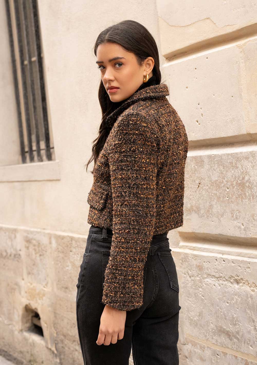 ♡ Kurzer Bouclé Blazer