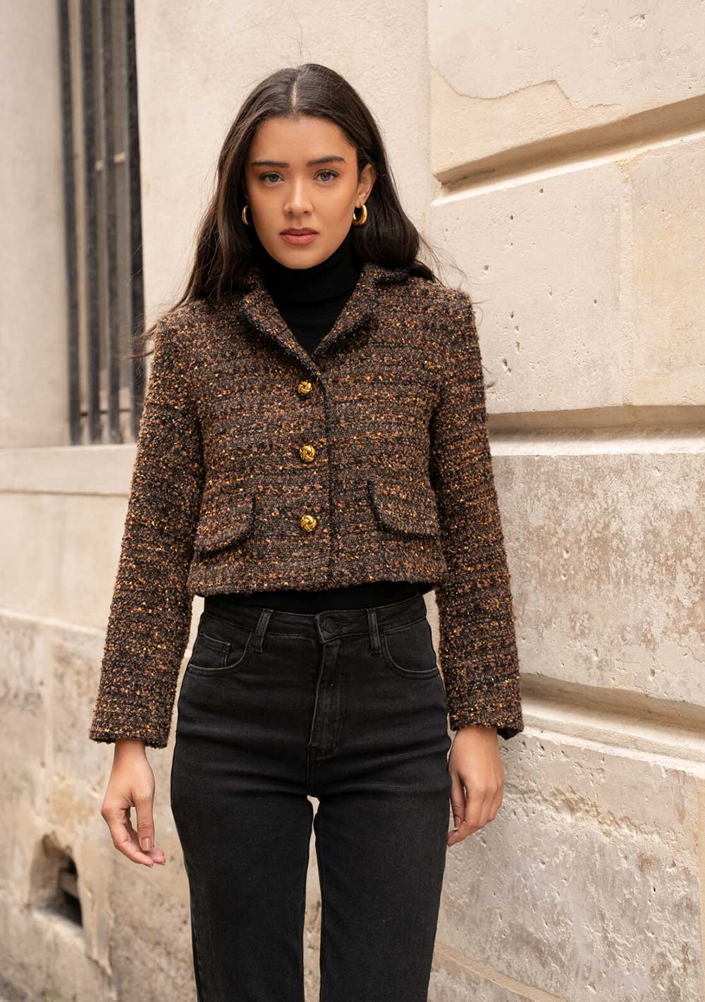 ♡ Kurzer Bouclé Blazer