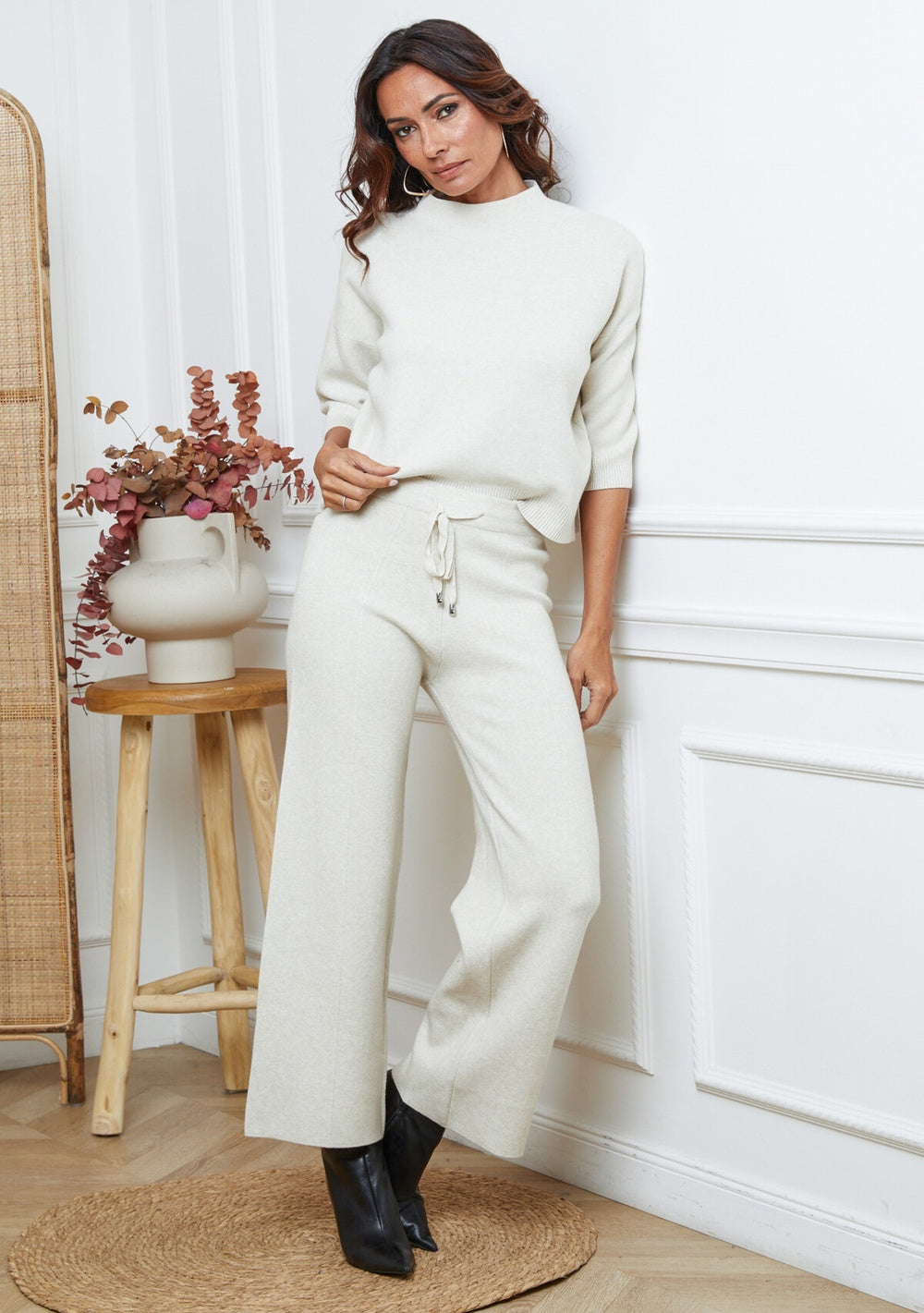 ♡ Strickhose mit Kordel und Tasche hinten