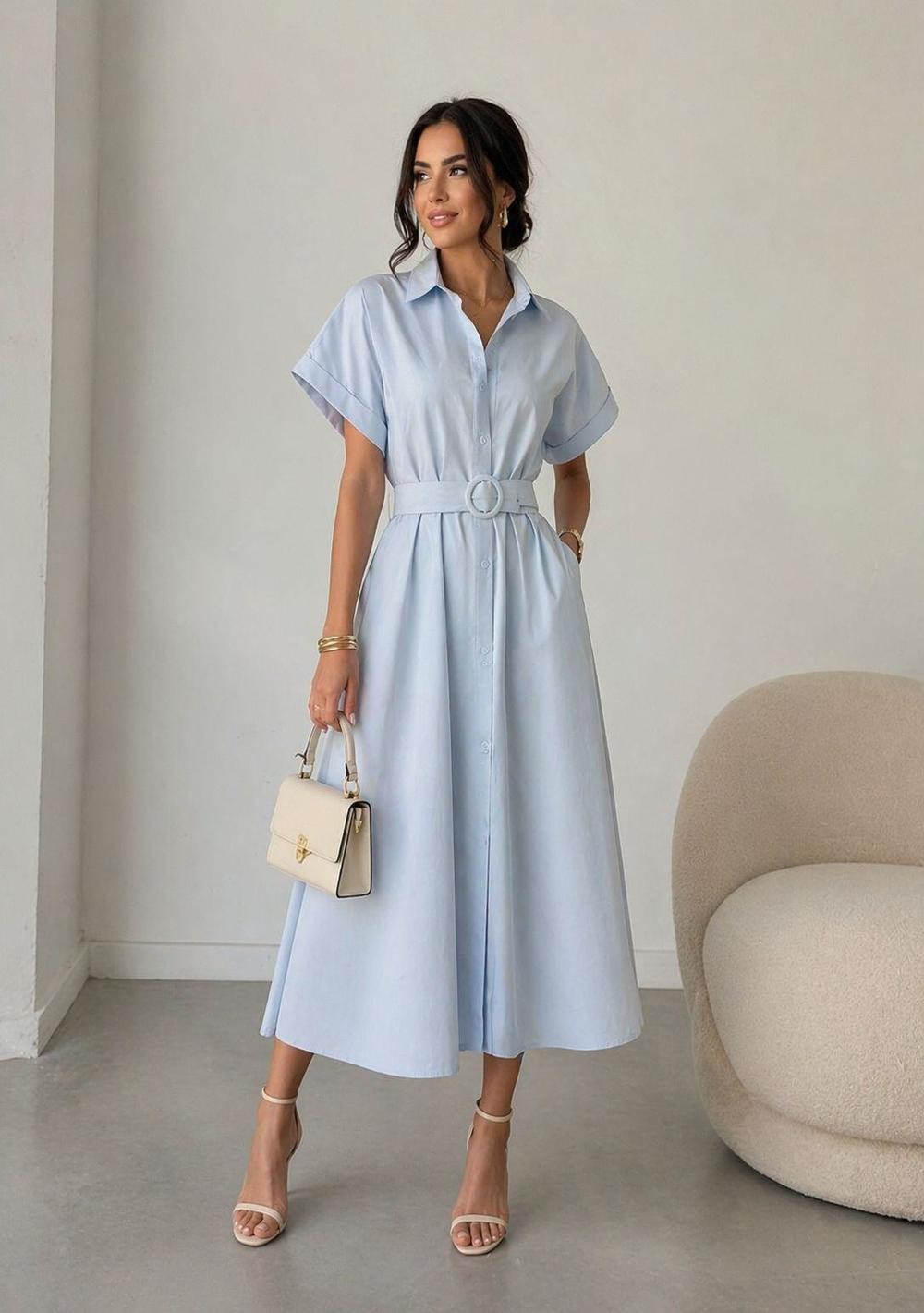 ♡ Fließendes Hemdblusenkleid