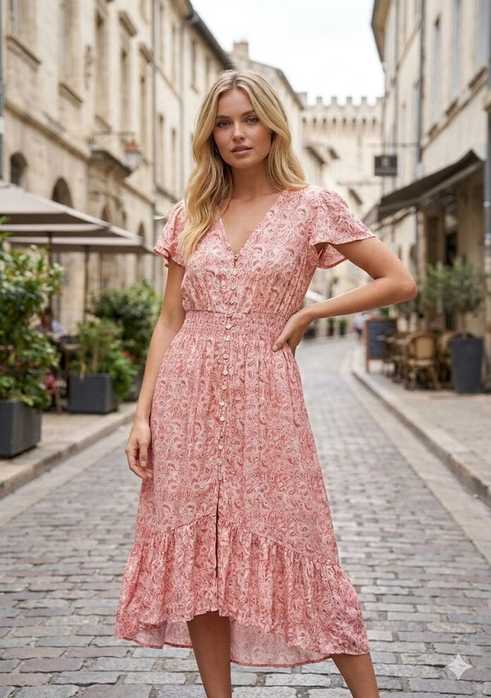 ♡ Midikleid mit Paislymuster