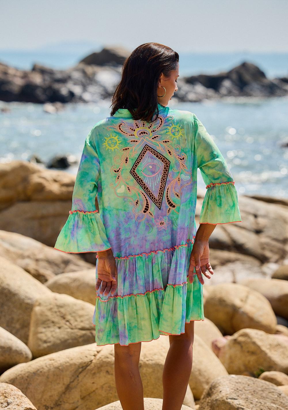 ♡ Minikleid mit Stickereien