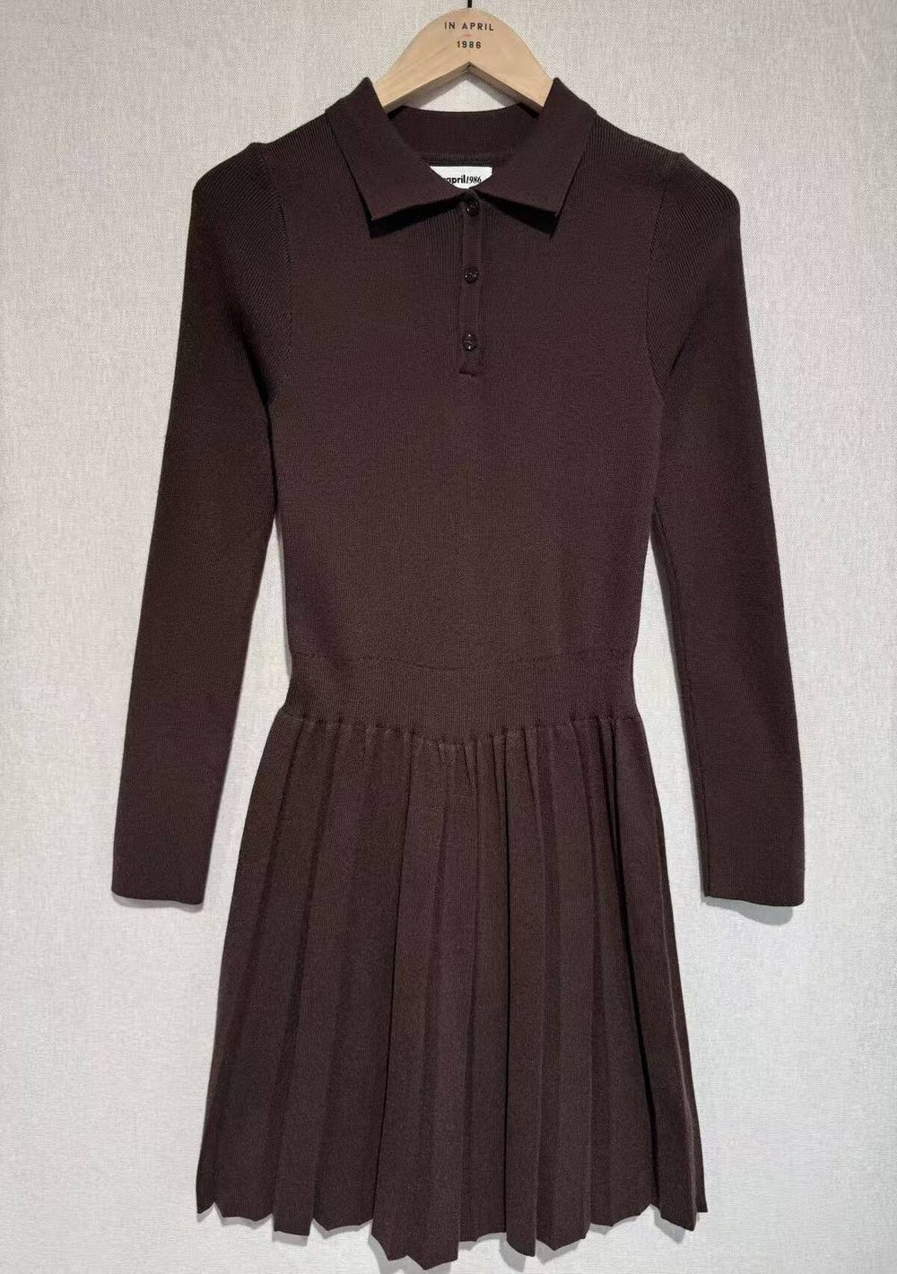 ♡ Plissiertes Strickkleid