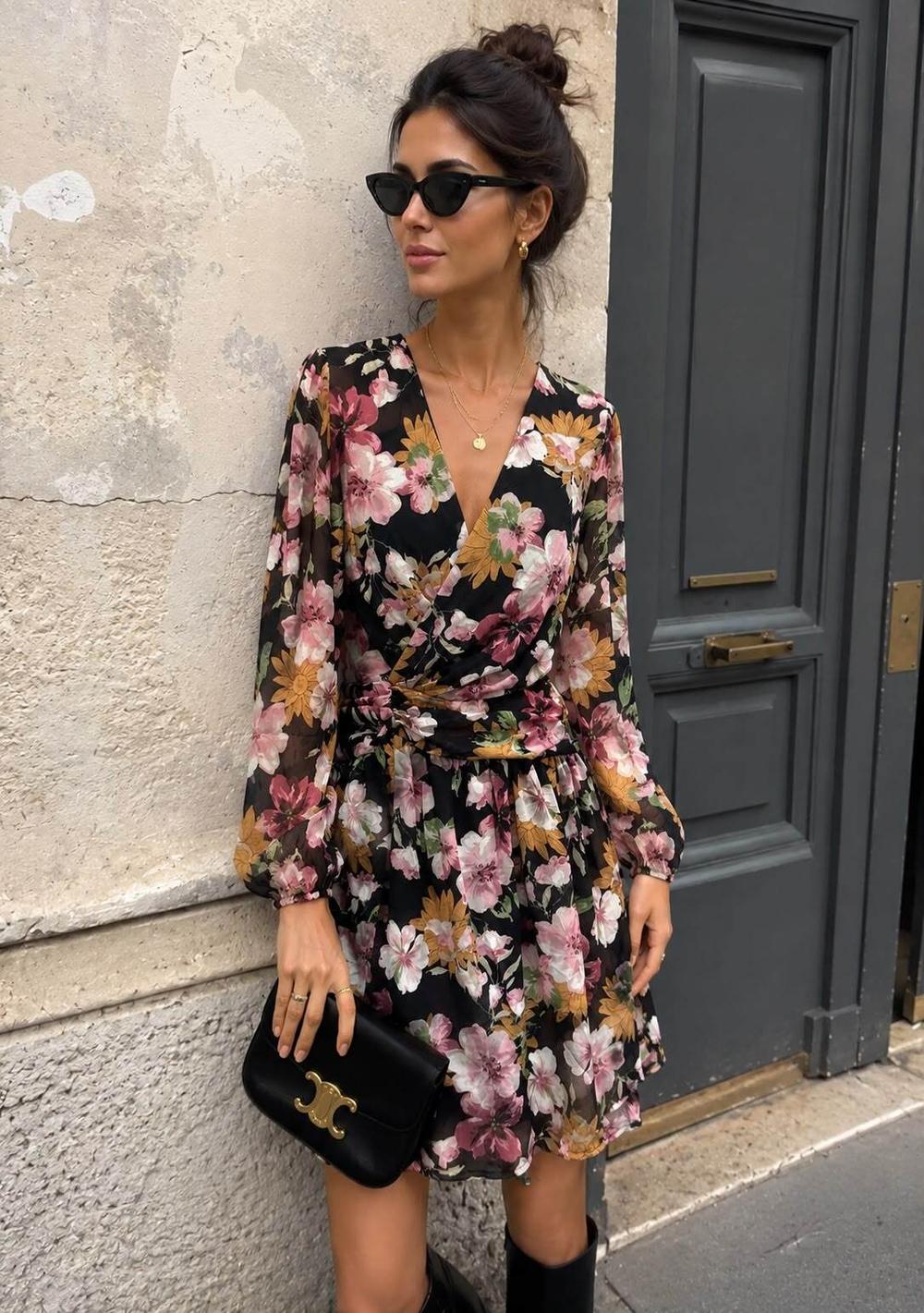 ♡ Geblümtes Minikleid