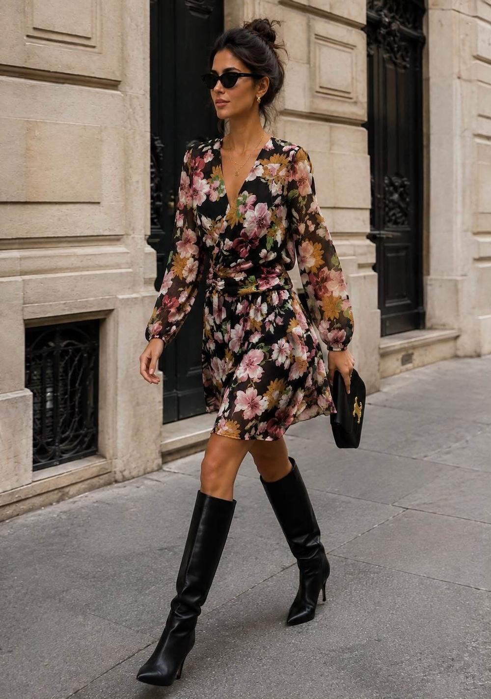 ♡ Geblümtes Minikleid