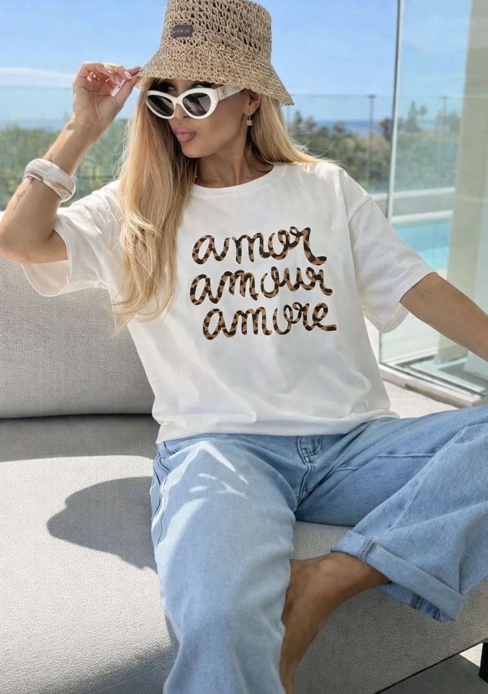 ♡ T-Shirt "Amour Leoprint"