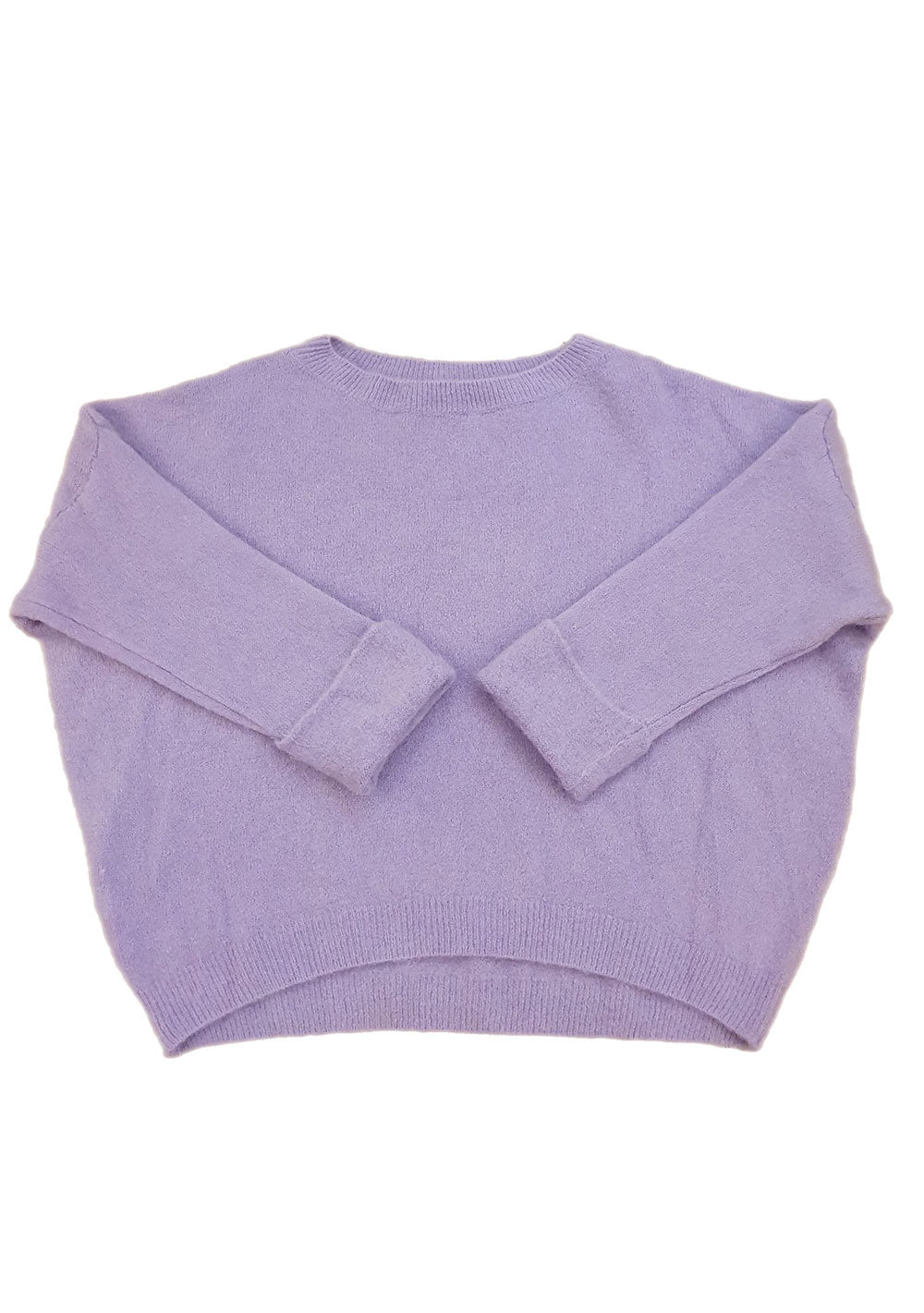 ♡ Strickpullover mit Krempelarm