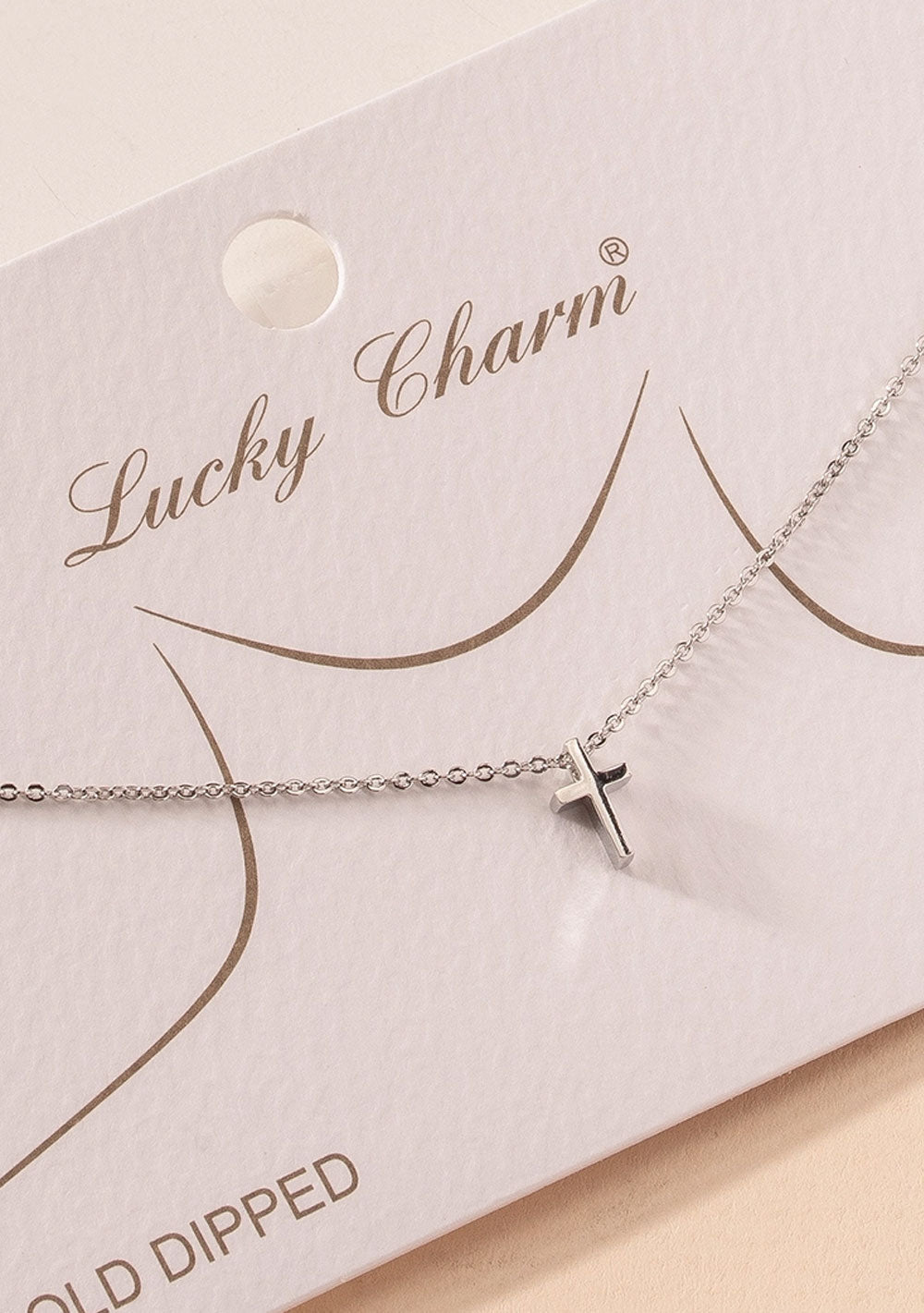 ♡ Cross Kette, silber