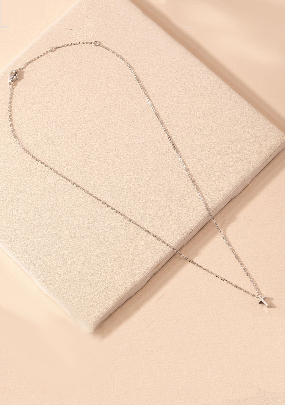 ♡ Cross Kette, silber