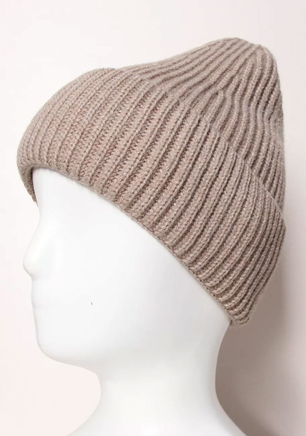 ♡ Strick-Beanie mit Aufschlag