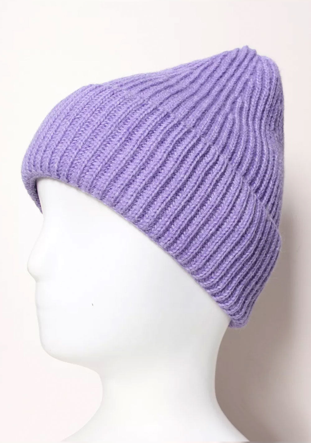 ♡ Strick-Beanie mit Aufschlag