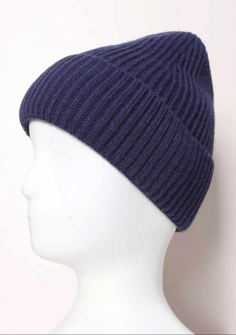 ♡ Strick-Beanie mit Aufschlag