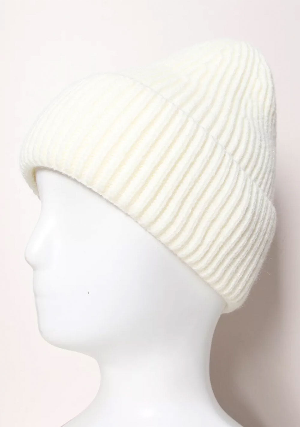 ♡ Strick-Beanie mit Aufschlag