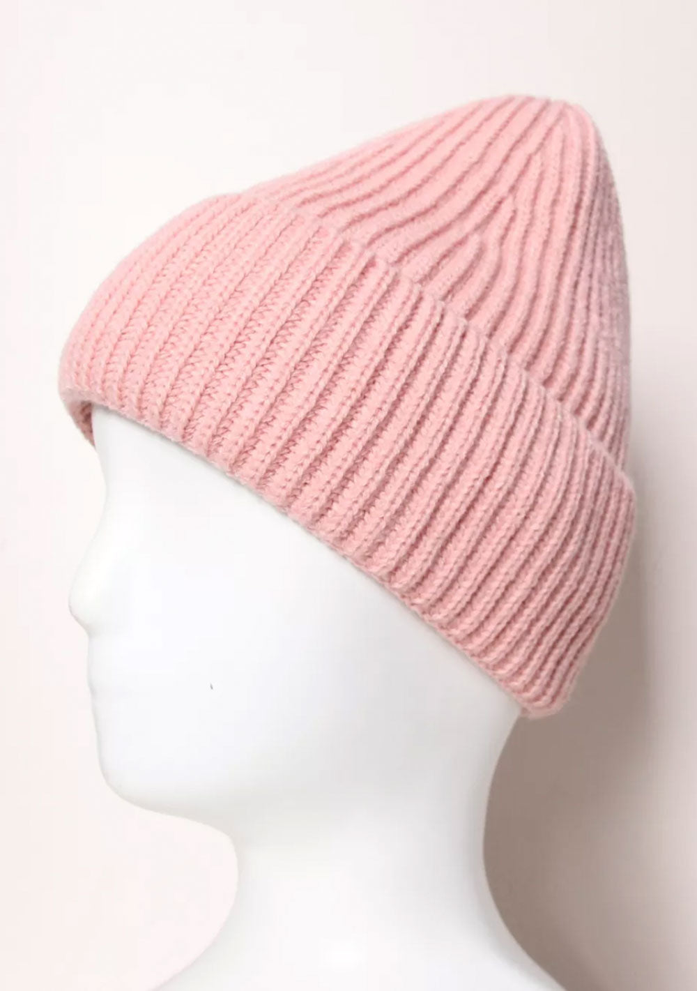 ♡ Strick-Beanie mit Aufschlag