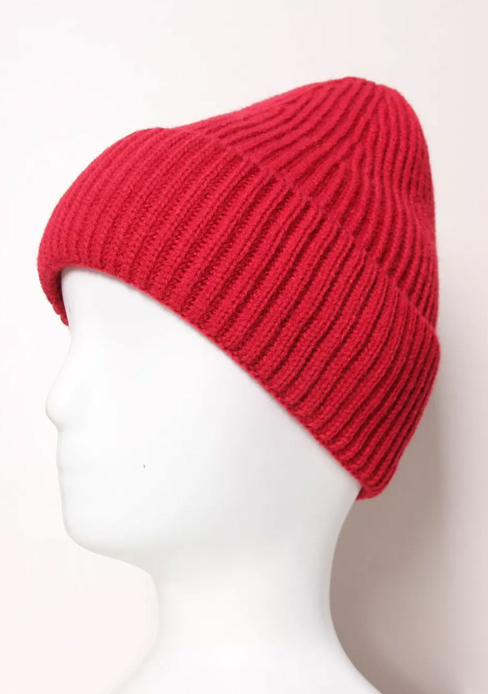 ♡ Strick-Beanie mit Aufschlag