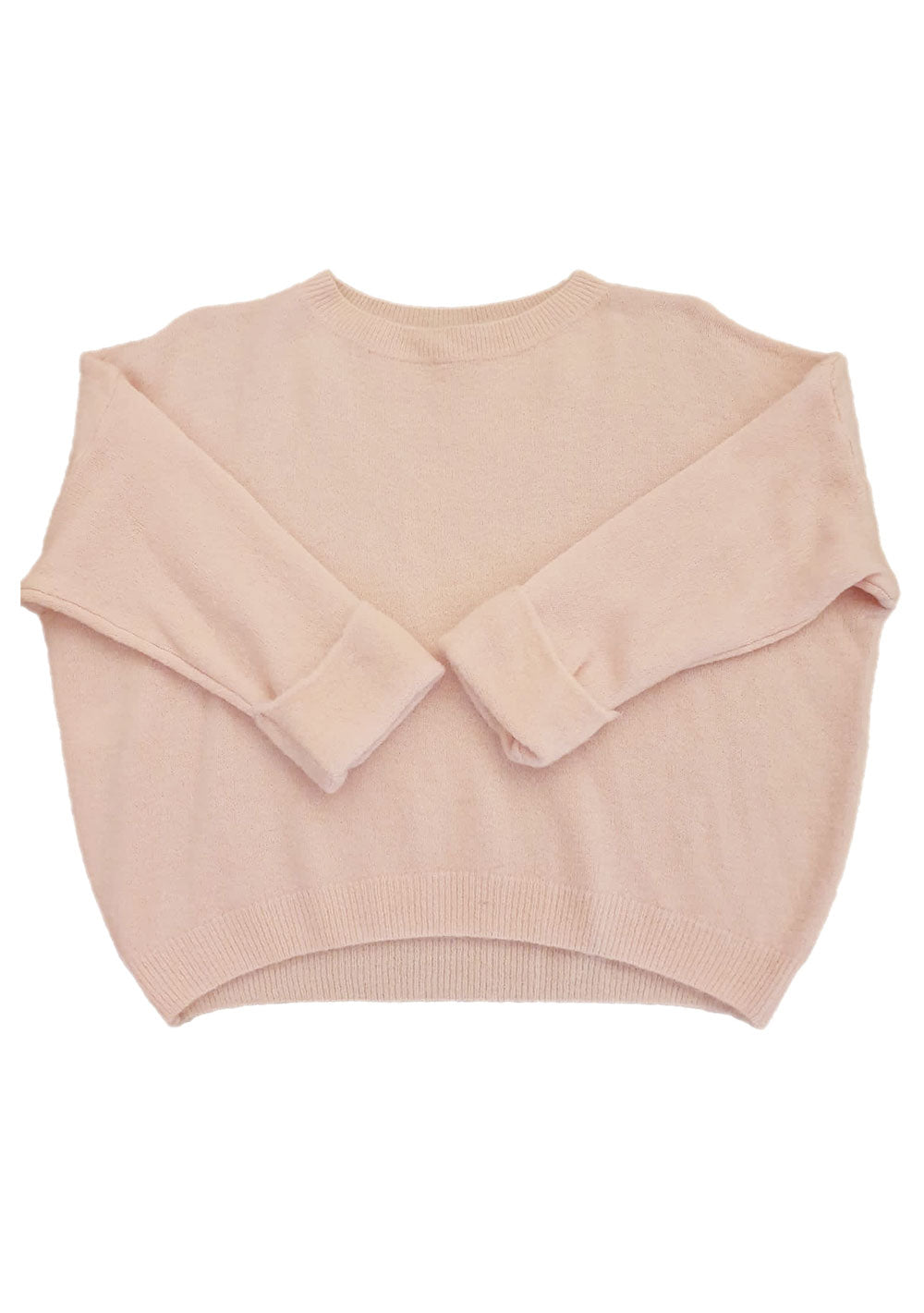 ♡ Strickpullover mit Krempelarm