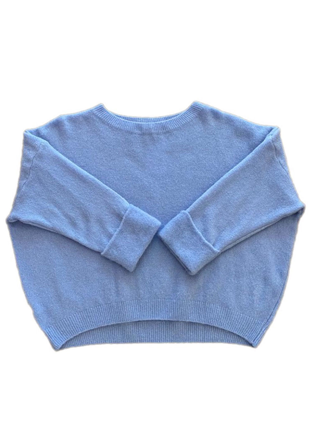 ♡ Strickpullover mit Krempelarm