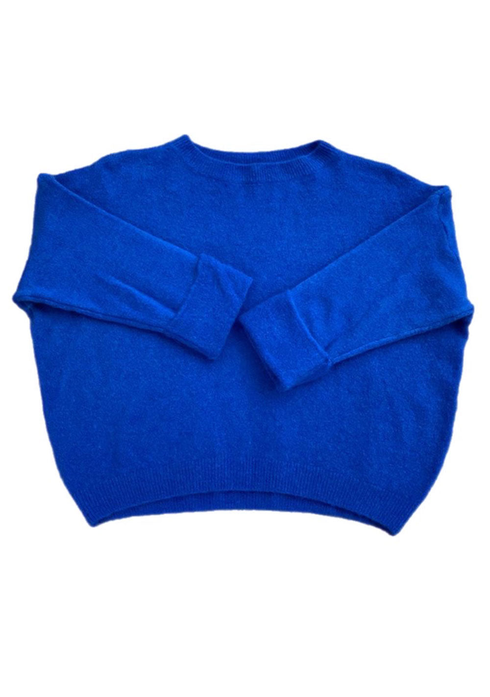 ♡ Strickpullover mit Krempelarm