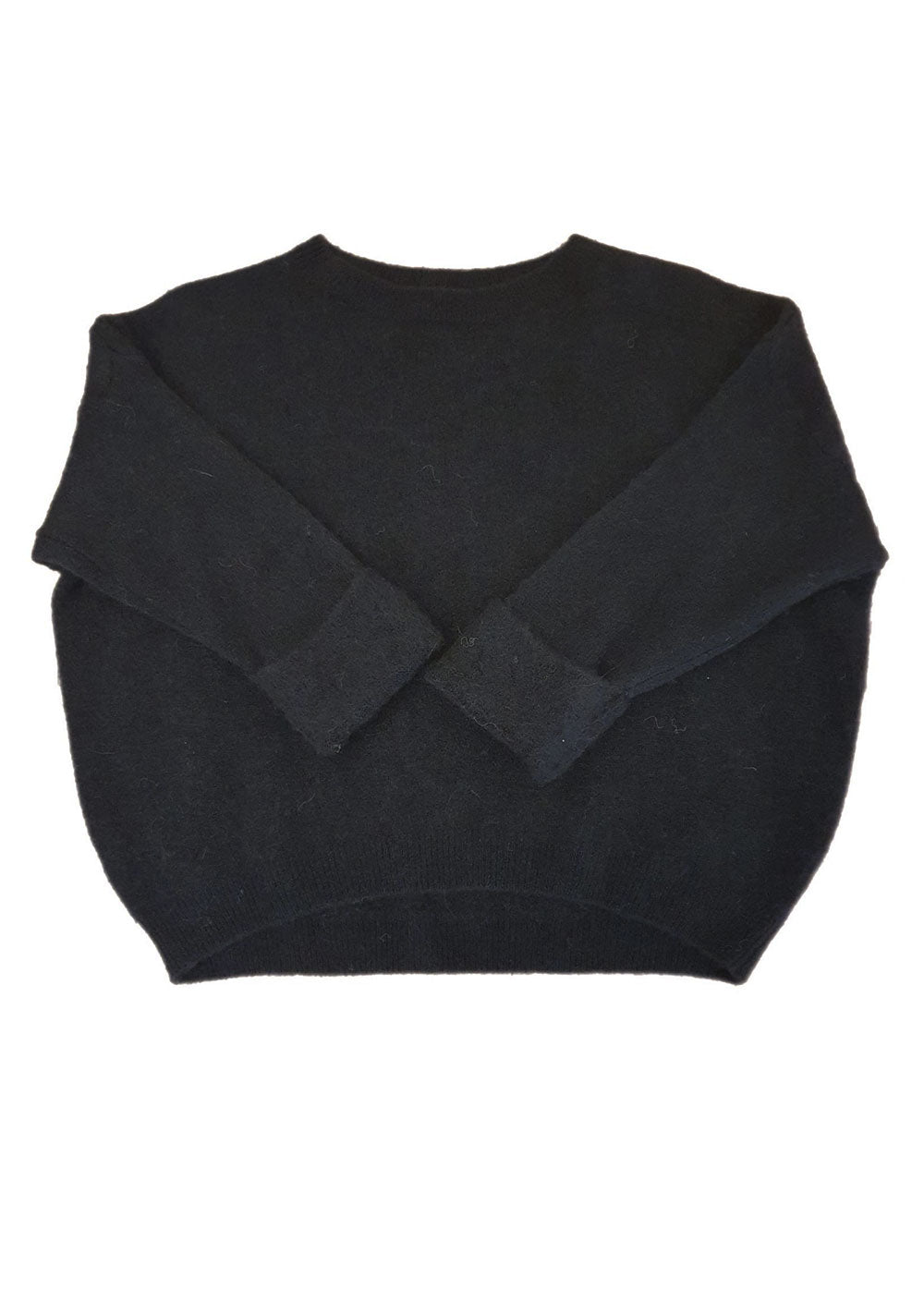 ♡ Strickpullover mit Krempelarm