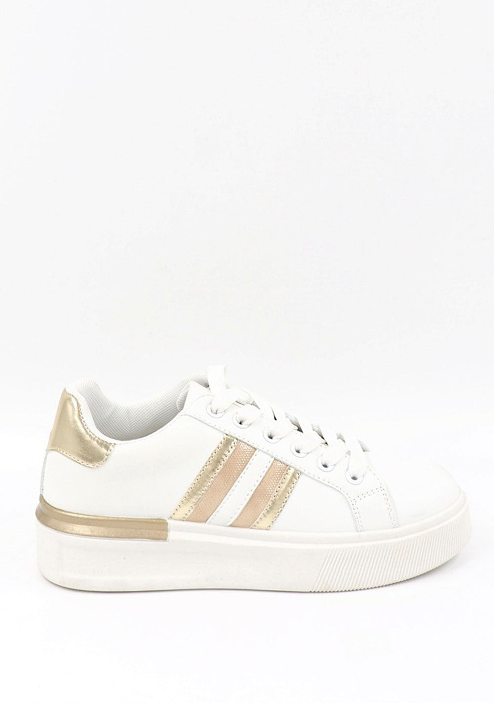 ♡ Sneakers mit Gold-Details