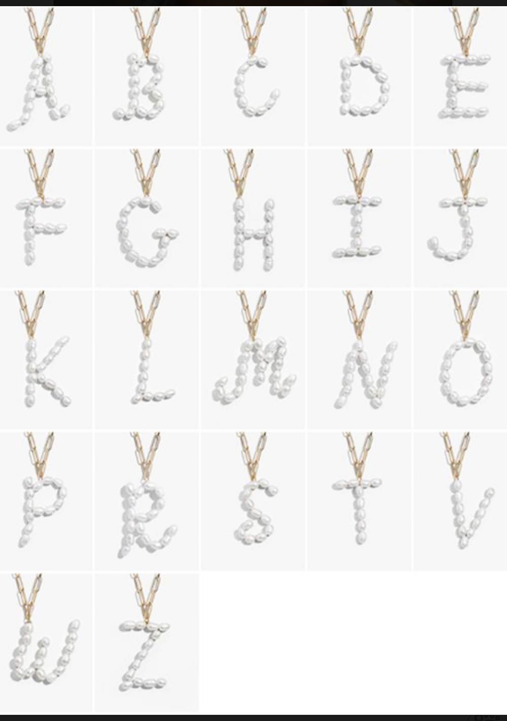♡ "Letter" - Kette aus Süßwasserperlen