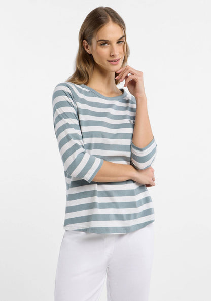 ♡ Streifenshirt, 3/4 Arm, Elbsand