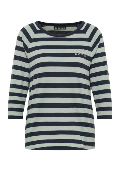 ♡ Streifenshirt, 3/4 Arm, Elbsand