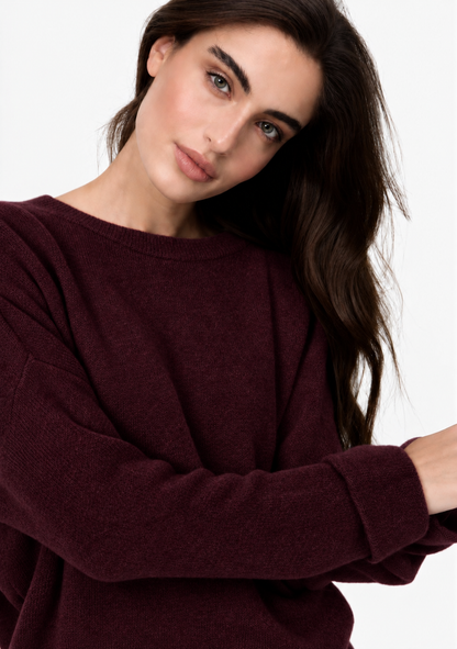 ♡ Strickpullover mit Krempelarm