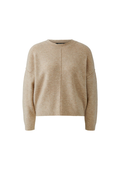 ♡ Pullover mit Ziernaht, Rundhals, Oui