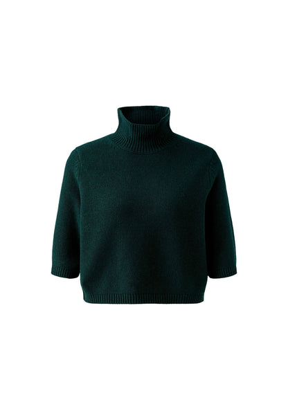 ♡ Halbarm-Pullover mit Stehkragen