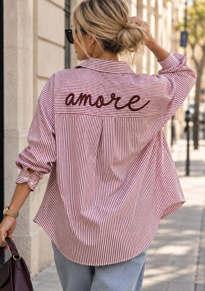 ♡ Streifenbluse „Amore“