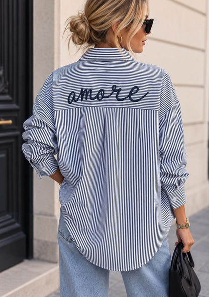 ♡ Streifenbluse „Amore“